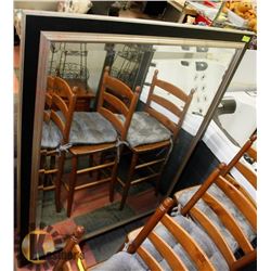 LARGE FRAMED MIRROR.