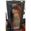 Image 1 : LARGE LEATHER LOOK WALL MIRROR.