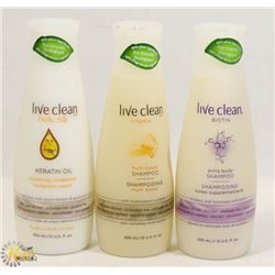 BAG OF LIVE CLEAN SHAMPOO AND CONDITIONER