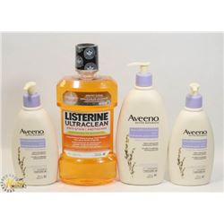 BAG OF LOTION AND MOUTH WASH