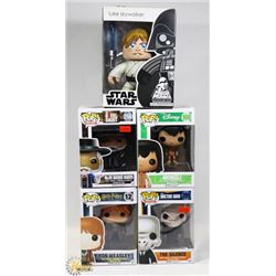 LOT OF FUNKO POPS & MIGHTY MUGGS INCL LUKE