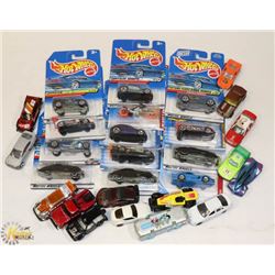 FLAT OF HOTWHEELS - NEW AND UNUSED.