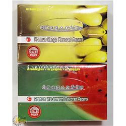 TWO BOXES OF FLAVOURED ROLLING PAPERS