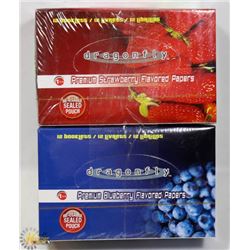 TWO BOXES OF FLAVOURED ROLLING PAPERS