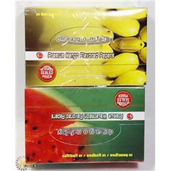 TWO BOXES OF FLAVOURED ROLLING PAPERS