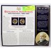 Image 1 : US BENJAMIN HARRISON 23RD PRESIDENT COIN DISPLAY