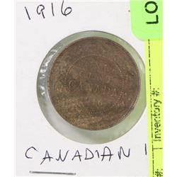 1916 CANADIAN LARGE PENNY