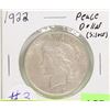 Image 1 : 1922 SILVER US PEACE DOLLAR.