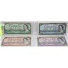 Image 1 : 1954 CANADIAN BILL SET - $1, $2, $5 AND $10.
