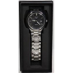 NEW SEIKO QUARTZ MENS WATCH STAINLESS STEEL BACK