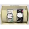 Image 1 : SET OF 2 FOSSIL WATCHES-LADIES WITH LEATHER BANDS