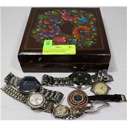 LOT OF 6 WRIST WATCHES - ALL WORKING IN DECORATIVE