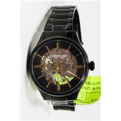 NEW KENNETH COLE MENS AUTOMATIC SKELETON WATCH