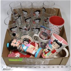 BOX OF BETTY-BOOP COLLECTIBLES INCL.