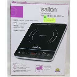 SALTON PORTABLE INDUCTION COOKTOP.