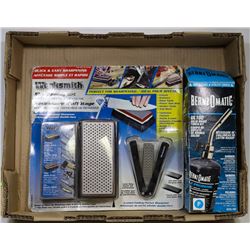 FLAT W/ WORKSMITH SHARPENING SET & BERNZOMATIC