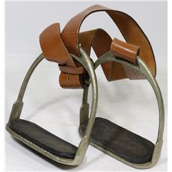 PAIR OF 1976 OLYMPIC BRANDED STIRRUPS