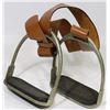 Image 1 : PAIR OF 1976 OLYMPIC BRANDED STIRRUPS