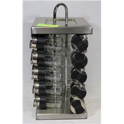 21-PC ROTATING SPICE RACK W/HANDLE -