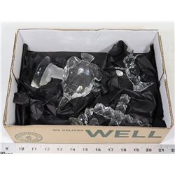 ESTATE COLLECTION OF 4 CRYSTAL PIECES  -