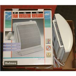 HOLMES 12" FAN WITH 3 SPEED TILT BASE AND