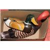Image 1 : MALLARD DUCK FIGURE & LONG NECK BIRD FIGURE