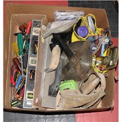 LARGE BOX OF TOOLS INCL. 1ST GENERAL 6 IN.