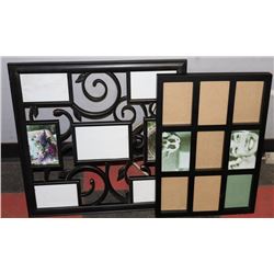 PAIR OF MULTI PICTURE FRAMES.