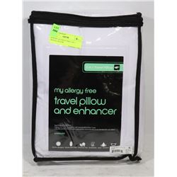 NEW MY ALLERGY FREE 2 IN 1 TRAVEL PILLOW