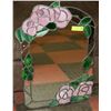 Image 1 : ALBERTA WILDROSE STAINED GLASS MIRROR, 18 X 27