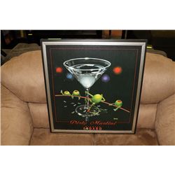 MICHAEL GODARD PRINT DIRTY MARTINI 33" X 27"