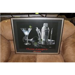 MICHAEL GODARD PRINT THREE AMIGOS 33" X 27"