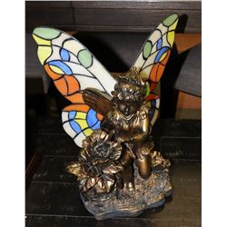 FAIRY NIGHTLIGHT WITH STAINED GLASS-STYLE