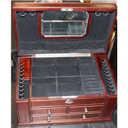 LARGE DELUXE ROSEWOOD JEWELLERY BOX