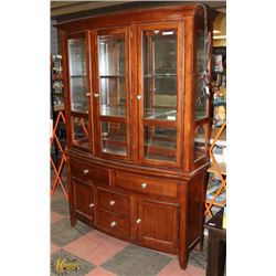 LIGHTED CHINA CABINET, 59 X 17 X 84