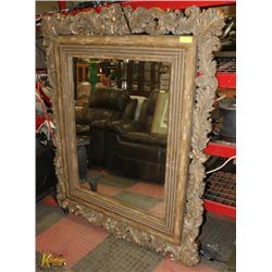 LARGE ORNATE DESIGN WALL MIRROR, 45 X 60