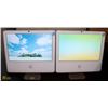 Image 1 : LOT OF 2 WHITE iMAC W/OPERATING SYSTEM INSTALLED