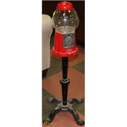 VINTAGE CANDY DISPENSER WITH GLASS GLOBE &
