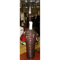 AMETHYST ART GLASS DECANTER