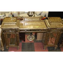 BUFFET & SIDE CABINET, BOTH HAVE PAINT CHIPPING &