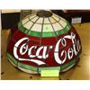 Image 1 : TIFFANY STYLE COCA COLA LAMP SHADE.
