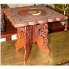 Image 1 : ORIENTAL CARVED WOODEN PLANT STAND