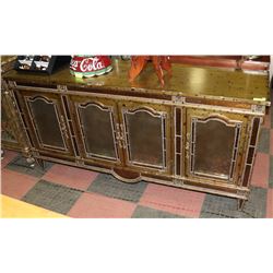 ORNATE 4 DRAWER CABINET, PAINT HAS CHIPS