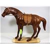 Image 1 : 18" HANDMADE WOOD LEATHER HORSE