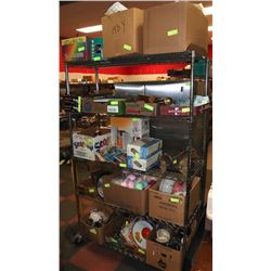 RACK OF ASSORTED ESTATE MISC.