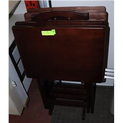 SET OF TV TRAYS
