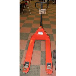 LINDE RED PALLET JACK, 5500LBS.