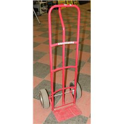 RED 2 WHEEL DOLLY NEEDS A TUBE AS IS