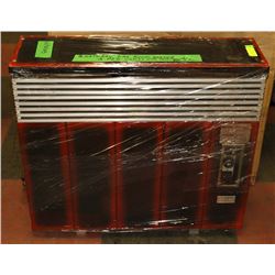 NATURAL GAS ROOM HEATER WITH WALL PIPE. CAN HEAT