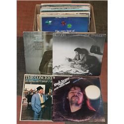 BOX OF LPS INCL BOB SEGER, SIMON AND GARFUNKEL,